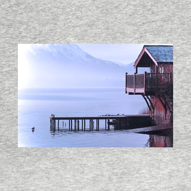 Ullswater Boathouse in Snow by Furtographic